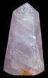 Polished Rose Quartz Obelisk - Madagascar #59698-1